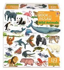 Wild-Animals-Book-And-Jigsaw-Usborne-Puzzle-49-Pieces-9781803704845