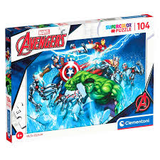 Marvel-Avengers-104-Puzzle-Supercolor-Clementoni-8005125257447