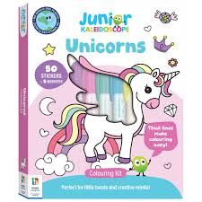 Unicorns-Colouring-Kit-Junior-Kaleidoscope-Hinkler-9781488960819